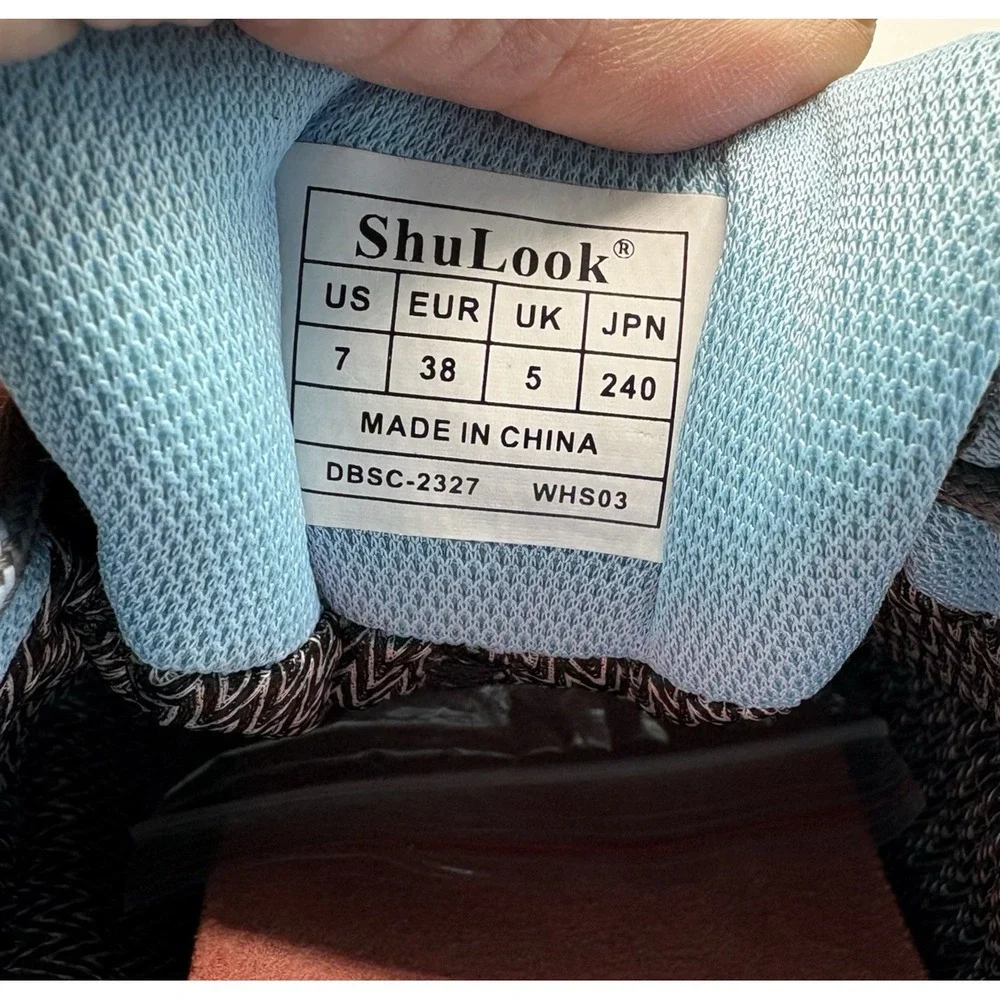 SHULOOK SL-Tex Hiking Shoe Women's Size 7 Gray Waterproof Non‎ Slip Shoe